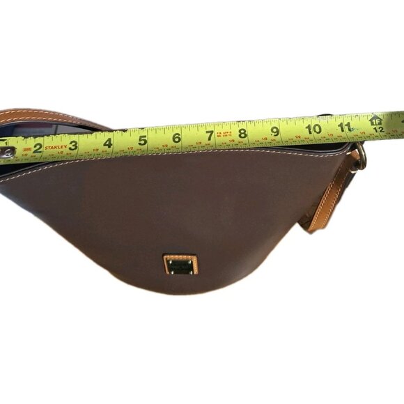 Dooney and Bourke O Ring Hobo Brown Nubuck Leather Bag Magnetic Closure Lined - Picture 14 of 16